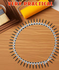 Heavy Duty Drywall Anchors And Self Tapping Screws Kit With Plastic And Alloy Material arranged on a wooden surface.