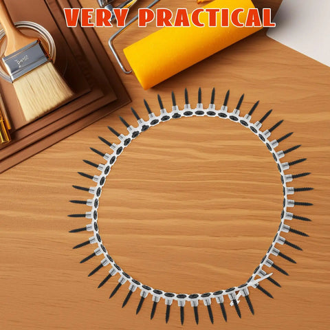 Heavy Duty Drywall Anchors And Self Tapping Screws Kit With Plastic And Alloy Material arranged on a wooden surface.