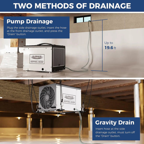 Heavy Duty Crawl Space Dehumidifier With Built In Pump For Basement Moisture Control Badass Air Quality Management Covers Up To One Thousand Square Feet No Sweat Humidity Removal All Week Long