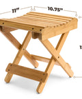 Foldable Shower Stool For Tiny Bathrooms Bamboo Foot Rest And Shaving Stool Space Saver Portable Folding Shower Bench