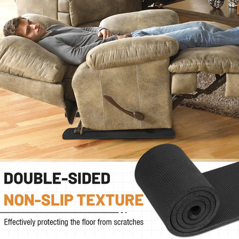 Four Piece 30 Inch No Slip Furniture Pads That Keep Recliners Sofas Couches Chairs From Sliding And Scratching On Hardwood Floors And All Floor Surfaces