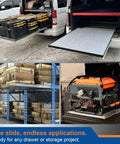 20 Inch Industrial Grade Heavy Duty Drawer Slide With Lock used in various storage and vehicle applications