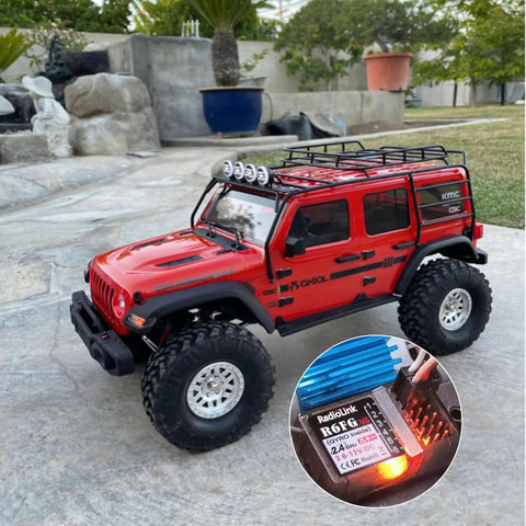 RC car with 6 Channel 2.4GHz RC Receiver With Gyro For Vehicle Drifting Crawlers Trucks And Boats Long Range FHSS Anti Interference.