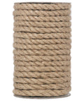 Heavy Duty 50 Foot 8mm Jute Rope For Crafts And Cat Scratcher Posts Bundling And Hanging Natural Thick Twine Durable Jute