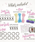 DIY Hobby Horse Halter Kit for Stick Horses materials including ropes, snap hooks, O-rings, webbing, and printed instructions.