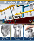 Beefy Yarding Block With Shackle And Pin Snatch Block Pulley For Wire Rope Cable Systems lifting a boat