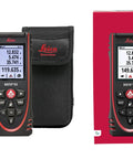 Disto X3 Laser Rangefinder With Bluetooth And 500 Ft Range, Tilt Sensor, Smart Horizontal, Add Subtract, Volume Control, IP65 Rugged Protection, Rotating Display, End Piece, Hand Loop, And Pouch For Indoor Or Outdoor Use, with pouch and batteries