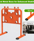 Heavy-Duty Adjustable Wire Dispenser And Welded Steel Spool Rack for Heavy Cables with oval metal base for stability