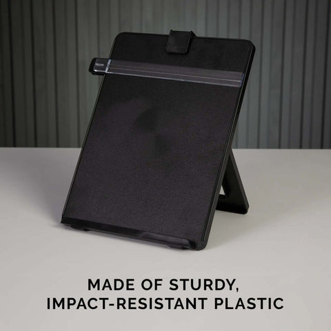 Letter Size Non Magnetic Copyholder With Removable Line Guide And Adjustable Easel Back For Height And Angle