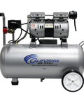 Ultra Quiet 1.0 HP Oil Free Air Compressor With 8 Gallon Steel Tank Lightweight With Wheels 60 dBA Noise Level