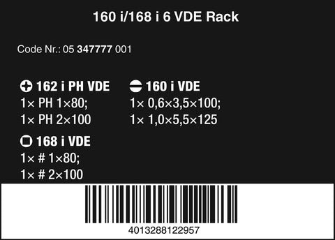 Label of Six Piece Insulated Screwdriver Set With Lasertip Slotted And Phillips Tips For Electricians 10000 Volt Tested