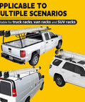 6 Inch PVC Conduit Carrier Kit With Locking Mechanism on truck racks and SUVs