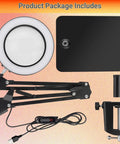 Real Glass Magnifier With Light And 15X Magnification, Pro Grade 72 LED Illumination, arm, base clamp, and components package