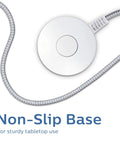 Grounded Plug With Braided Cord, Six Foot Power Cable With On And Off Switch, Perfect For Tabletop Or Wall Mount, Non-slip base