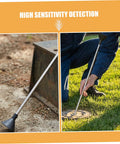 Portable Water Leak Detector Rod For Underground Pipelines And Pipes With High Sensitivity Tracking, Stainless Steel and plastic rod used outdoors