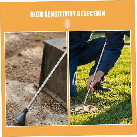Portable Water Leak Detector Rod For Underground Pipelines And Pipes With High Sensitivity Tracking, Stainless Steel and plastic rod used outdoors