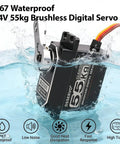 Heavy Duty Waterproof Brushless Servo With Full Metal Gears For 1 8 1 10 1 12 RC Cars High Torque Digital Servo Shockproof