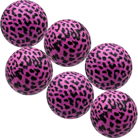Pink Leopard Print Novelty Golf Balls 12 Pack With Bold 360 Degree Leopard Design Perfect Gift For Golfers Fun Giftable Balls