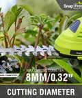 Cordless 2-In-1 Hedge Trimmer And Grass Shears With 180 Degree Rotating Head Lightweight 7.2V Handheld Electric Tool cutting leaves