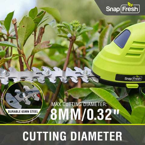 Cordless 2-In-1 Hedge Trimmer And Grass Shears With 180 Degree Rotating Head Lightweight 7.2V Handheld Electric Tool cutting leaves