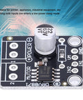 Top view of 3.6A DC PWM Motor Driver Module with H Bridge for small machines, showing power and motor terminals.