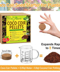 200 Pcs 30mm Organic Coconut Coir Seed Starter Pellets For Easy Seed Starting Soil Mix Soak To Expand Compressed Coconut Fiber