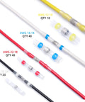 Solder Seal Wire Connectors Kit With Heat Shrink Sleeves, Waterproof No Fuss Self Soldering Butt Connectors For 26-10 AWG, 110 Pcs