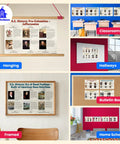 Four Poster Timeline Of Eras In US History Set For Social Studies Classrooms 12 By 18 Inch Posters For K-12 Students And Teachers