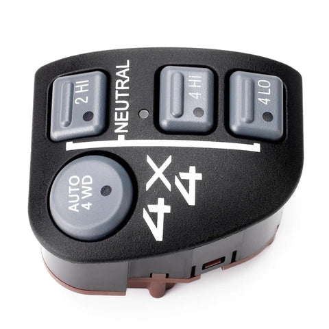 Chevy Blazer Four Wheel Drive Switch Replacement Plug And Play Direct Fit For 1998 To 2005 Models Including GMC Jimmy Oldsmobile Bravada Sonoma And More 15708958 19244092 SW2170 901-060 Easy Install, black 4WD switch