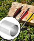 20X Protector Nock Collars And Protective Rings For Carbon Arrows OD 7.2mm Arrow Shaft Shield on wooden block with arrows