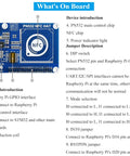 NFC HAT For Raspberry Pi 5 4B 3B Plus 3B 2B A Plus Zero W WH Zero 2W Pico Pico 2W With PN532 Chip, 13.56 MHz NFC RFID Reader board image