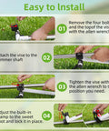 Step-by-step installation guide for Ergonomic Trimmer Grip With Shoulder Harness For Upright Trimming Weed Eater Handle Extension