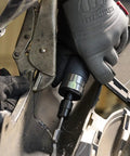 Air Straight Die Grinder 0.33 HP 25,000 RPM with vane motor used for automotive deburring, lightweight ergonomic design in action
