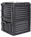 80 Gallon Outdoor Compost Bin With BPA Free Material Easy Assemble Large Capacity Garden Compost Box Fast 6 To 8 Week Fertile Soil Creation Lightweight Black.