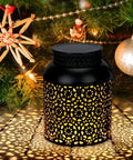 Outdoor Solar Lanterns Pack of 2 Waterproof Hanging Lanterns With Handles, Dope Metal Solar Powered Lights for Christmas Decor