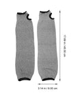 Heavy Duty Cut Resistant Arm Sleeves With Thumb Hole tough grey design measuring 17.69 in for welding and auto repair.
