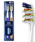Next Level Battery Powered Electric Toothbrush With Durable Medium Bristles Eliminates Plaque And Keeps Your Brightest Smile On The Road Two Compact Handles with bristles.
