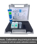 Waterproof EC60 Pocket Conductivity Tester Kit With Replaceable Platinum Black Sensor, Easy EC TDS Salinity Switch, Plus Minus 1 Percent Full Scale Accuracy, Auto Buffer Recognition, Auto Temperature Compensation, Large Backlit LCD, complete calibration kit