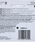 Back of Top Shelf 3 Volt Lithium Photo Batteries Model 13N Carded Pack showing usage instructions and barcode.