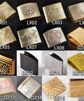 Assorted designs of the Heavy Duty Brass Habaki Collar Clip For Katana Lock In Tsuba And Saya DIY Sword Build Kit