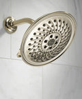 3-Setting H2O Kinetic Raincan Showerhead With PowerDrench Technology, Bigger Droplets For A Drenching Shower, Polished Nickel Finish