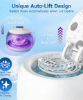 Keep Your Mouth Straight Fire Clean With This Ultrasonic Retainer Cleaner Using 45Khz Uv Deep Tech, showcasing auto-lift design and basket with aligner.