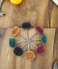 Solid 60 Pc Abrasive Buffing Wheel Set For Rust Removal And Polishing Metal with assorted precision grinding mops displayed on wood