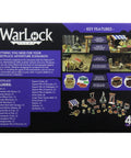 Packaging for Warlock Tiles Marketplace Accessory For Dungeons And Dragons And Tabletop RPGs with images of stalls and carts