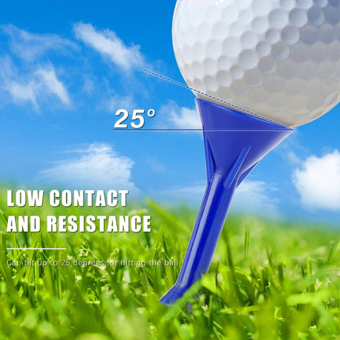 Three And A Quarter Inch Premium Plastic Golf Tees With Step Design for consistent shots on grass field