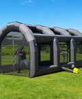 Inflatable Baseball Batting Cage With Blower For Easy Indoor And Outdoor Practice Enclosed Training Cage For Batting Pitching And Multi Sport Use Durable Oxford Fabric 20 Feet By 12 Feet By 9.8 Feet in backyard