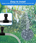 10 Pack T Shaped Aquarium Air Valves One Way Flow Regulator Kit for Fish Tank Air Pump Accessories Fits 3/16 Inch ID Tubing Black Durable Plastic for Easy Airflow Control installed on aquarium tubing