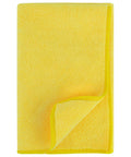 Yellow microfiber cloth from Showroom Grade Car Polishing Kit With Rubbing Compound Machine Polish Ultrafine Polish Buffing Compound And Kangaroobands Microfiber Cloth For A Slick Scratch Free Finish Complete EX Repair And Paint Finishing System.