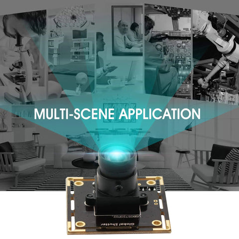 Global Shutter USB Camera Module 720P 60fps High Speed USB Camera Board multi-scene applications with 100-degree wide-angle lens