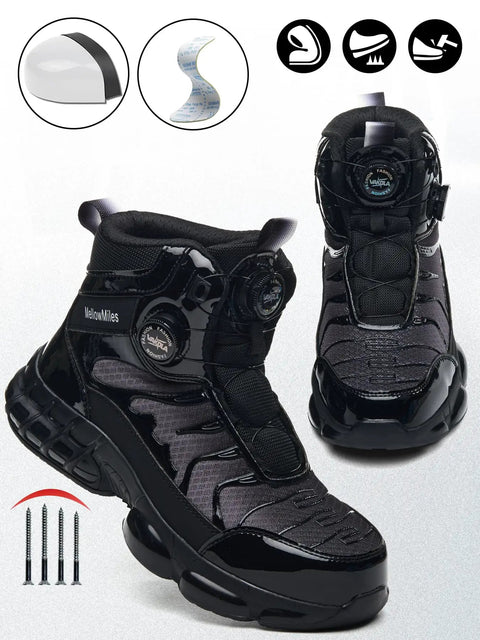 Composite Toe Work Sneakers For Men And Women With Anti Smash Protection And Kevlar Puncture Resistant Midsole Lightweight Non Slip Outsole